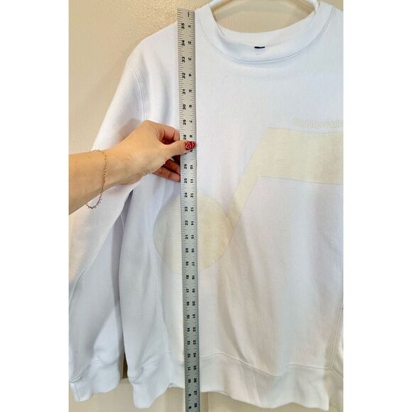 CounterPoint NBA Utah Jazz White On White Crewneck Pullover Sweatshirt Men's S - Picture 8 of 11